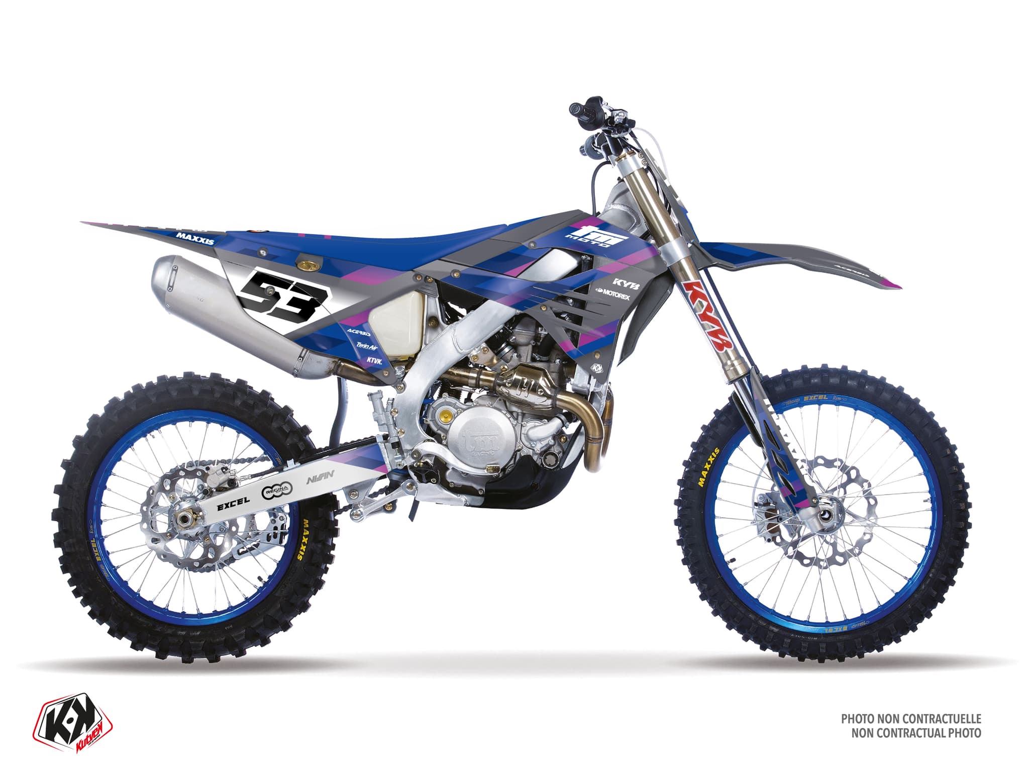Dirt Bike TM MX 450 FI ORIGIN Purple graphic kit
