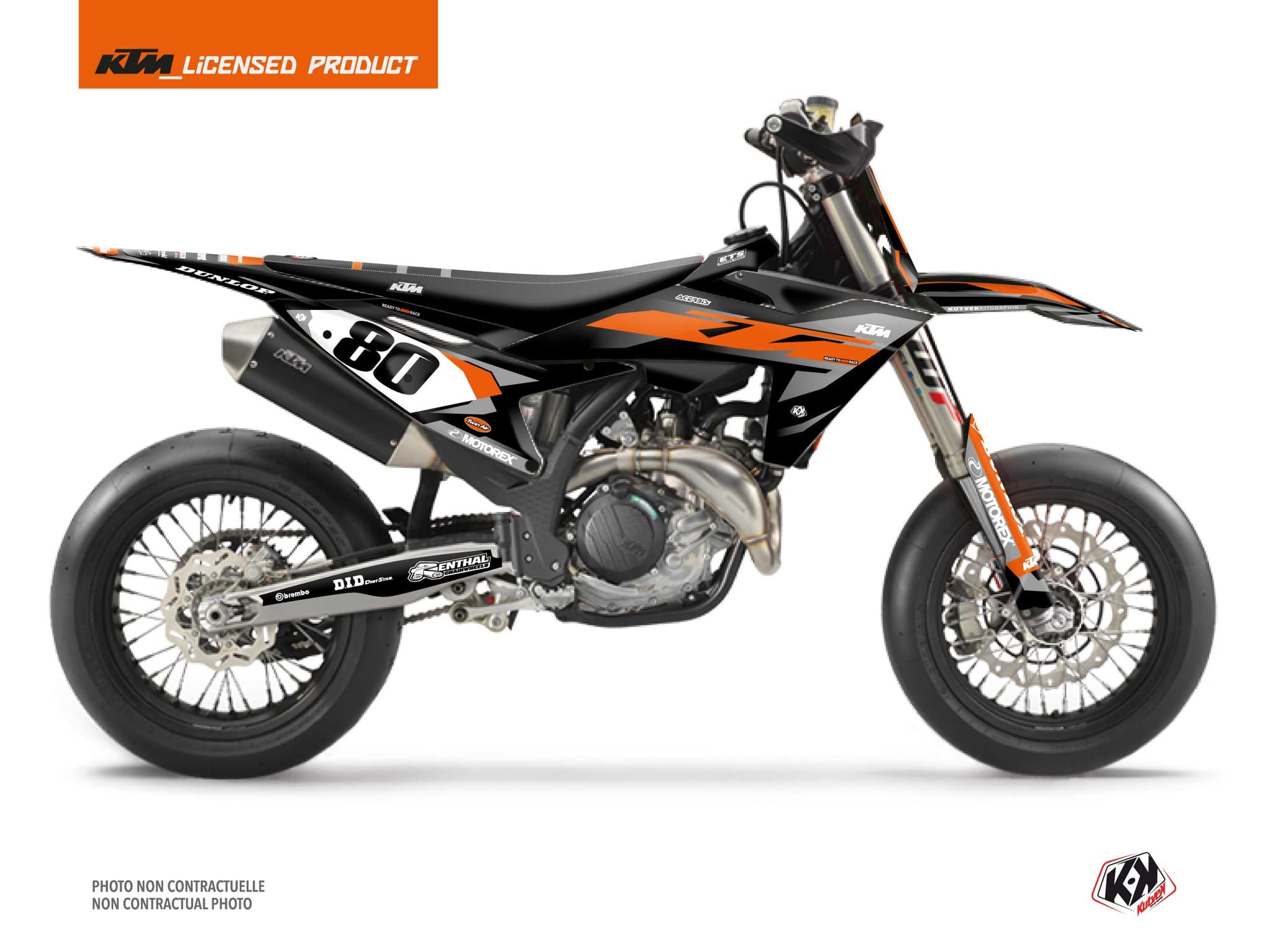 Kit graphique Motocross KTM SMR 450 ORIGIN Noir