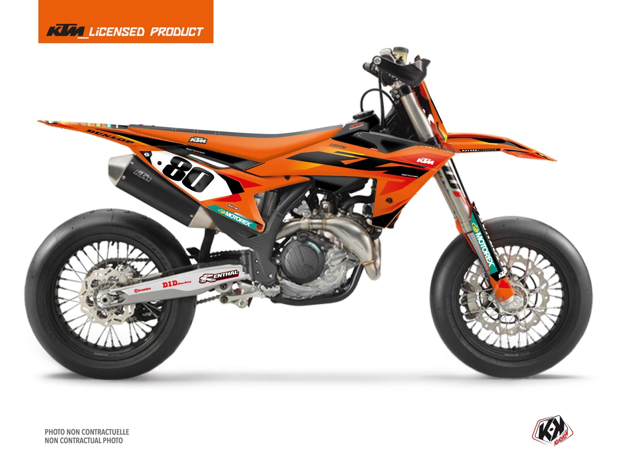 Kit graphique Motocross KTM SMR 450 ORIGIN Orange