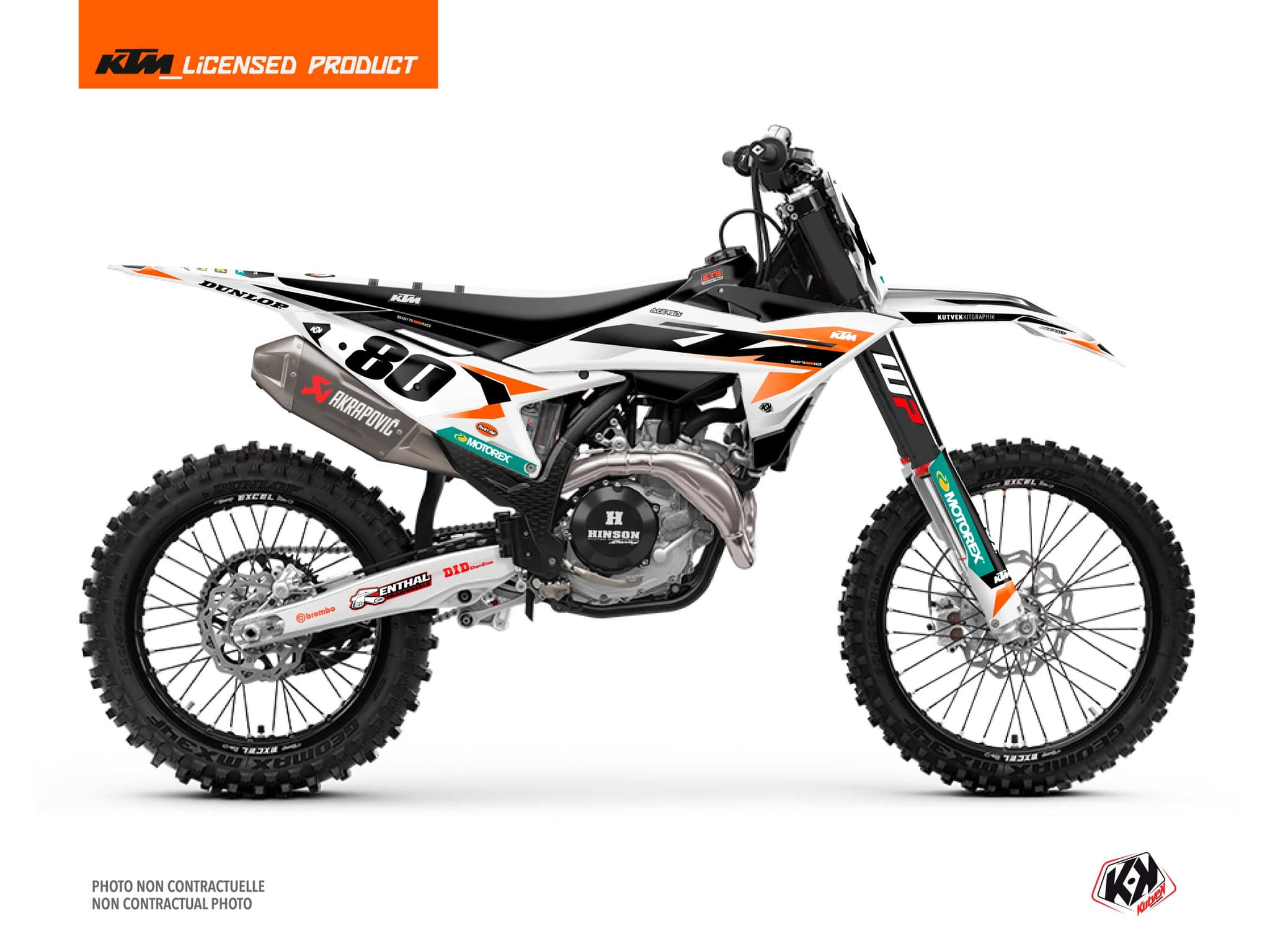 Kit graphique Motocross KTM SX 150 ORIGIN Blanc | KTM | Kutvek