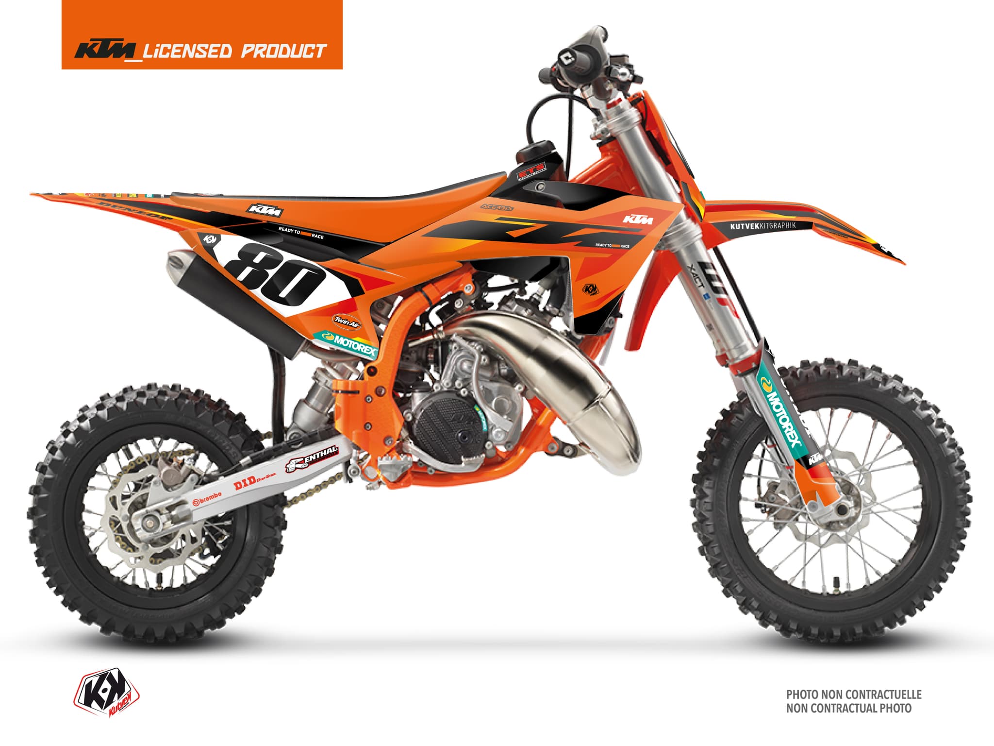 Deko-Set Moto-Cross KTM SX 50 ORIGIN Orange