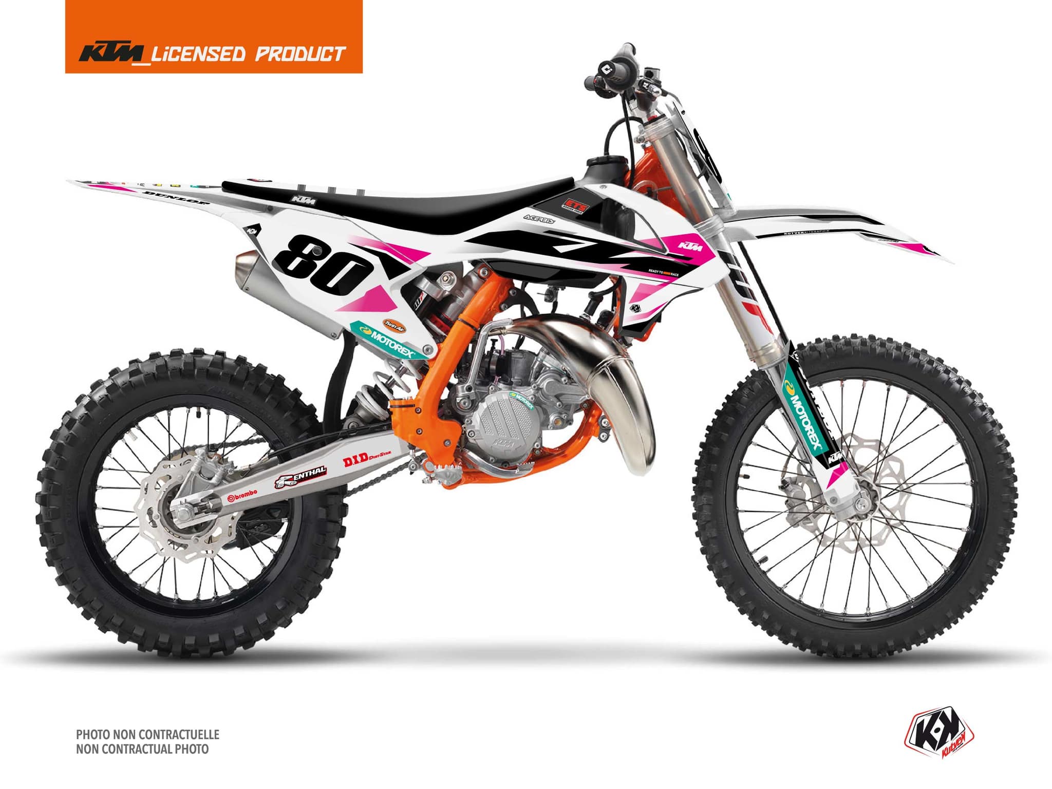 Deko-Set Moto-Cross KTM SX 85 ORIGIN Rosa