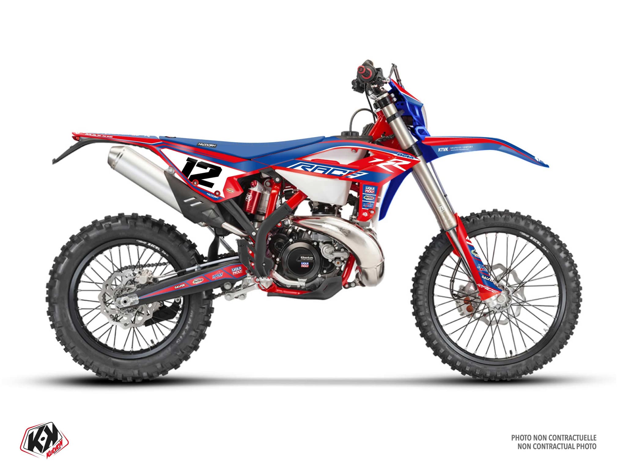 Beta RR 450 4T Origin K25.2 Red Dirt Bike Graphic Kit