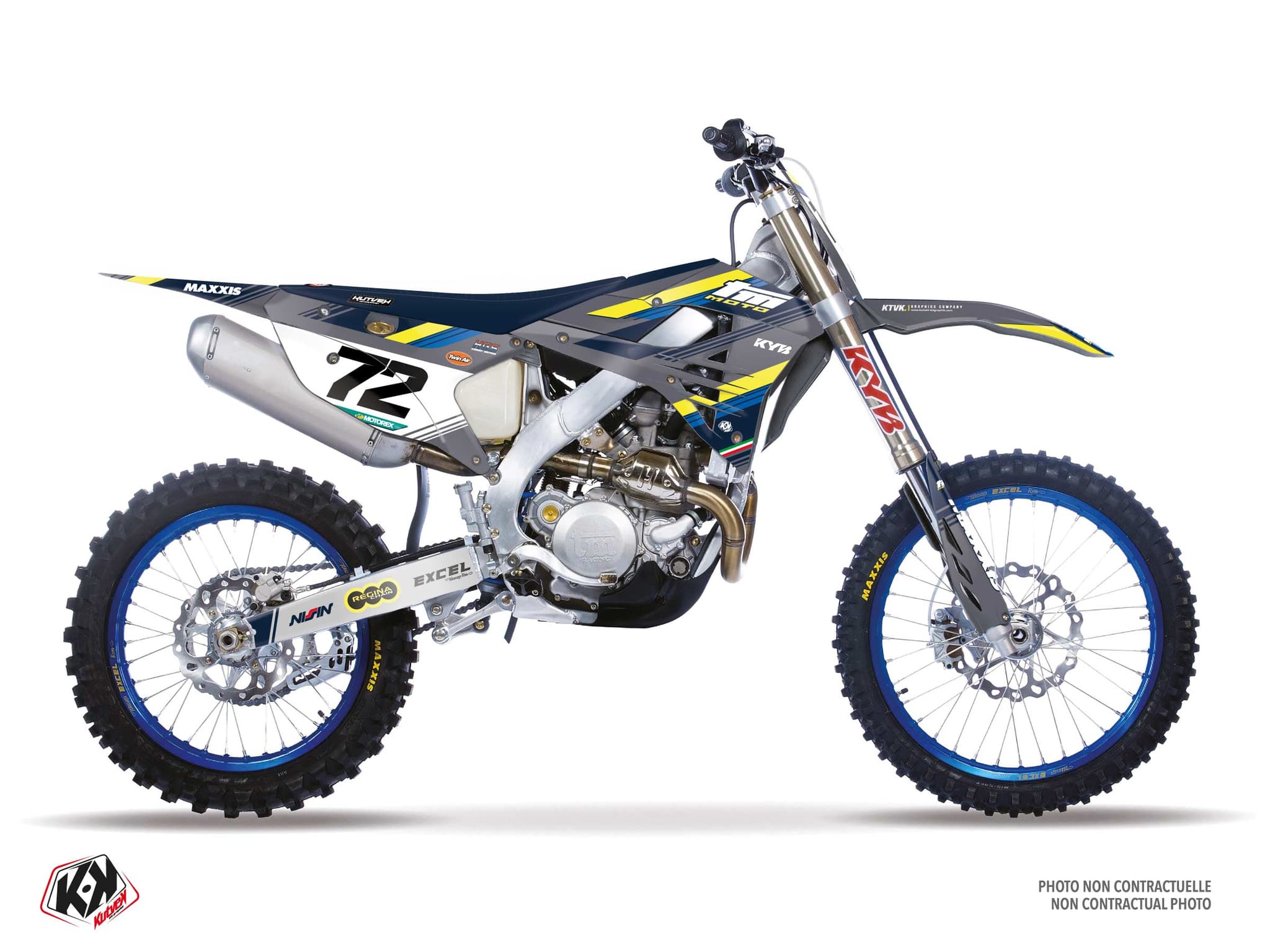TM MX 450 FI Origin K26 Yellow Dirt Bike Graphic Kit