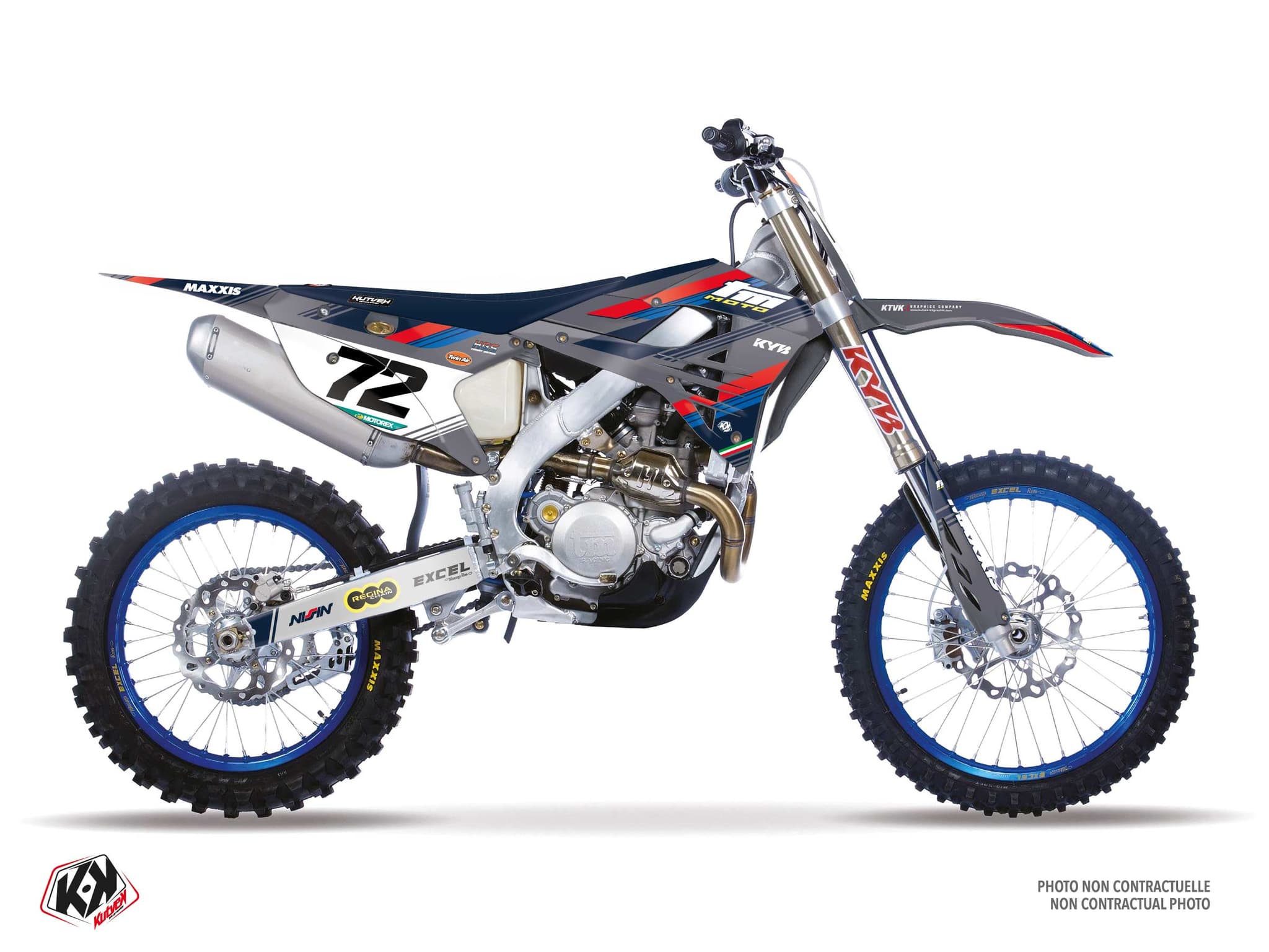 Dirt Bike TM MX 450 FI ORIGIN Red graphic kit