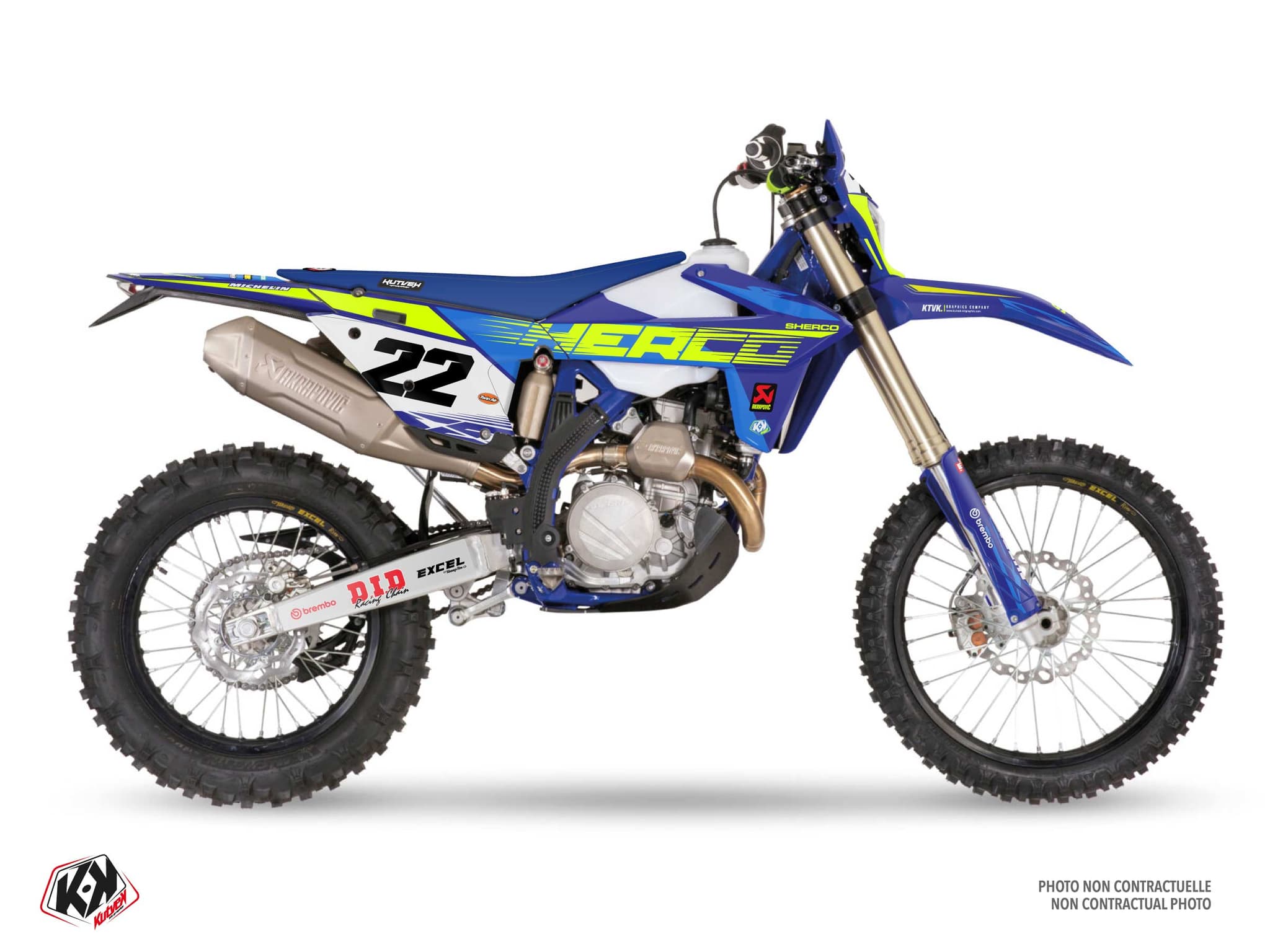 Sherco SEF 450 R Origin K26 Blue Dirt Bike Graphic Kit