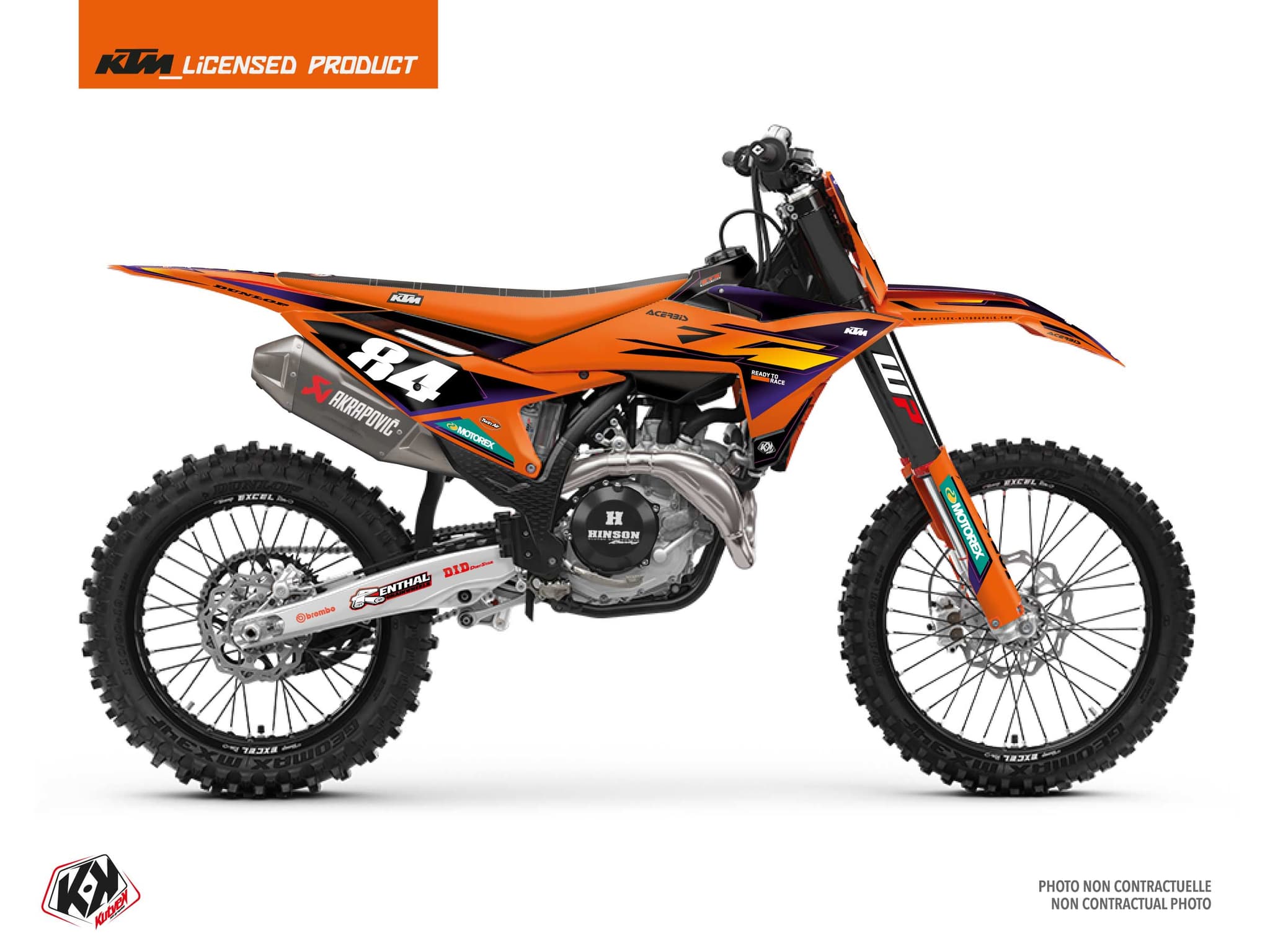 Dirt Bike KTM SX 250 F ORIGIN Orange graphic kit | KTM | Kutvek