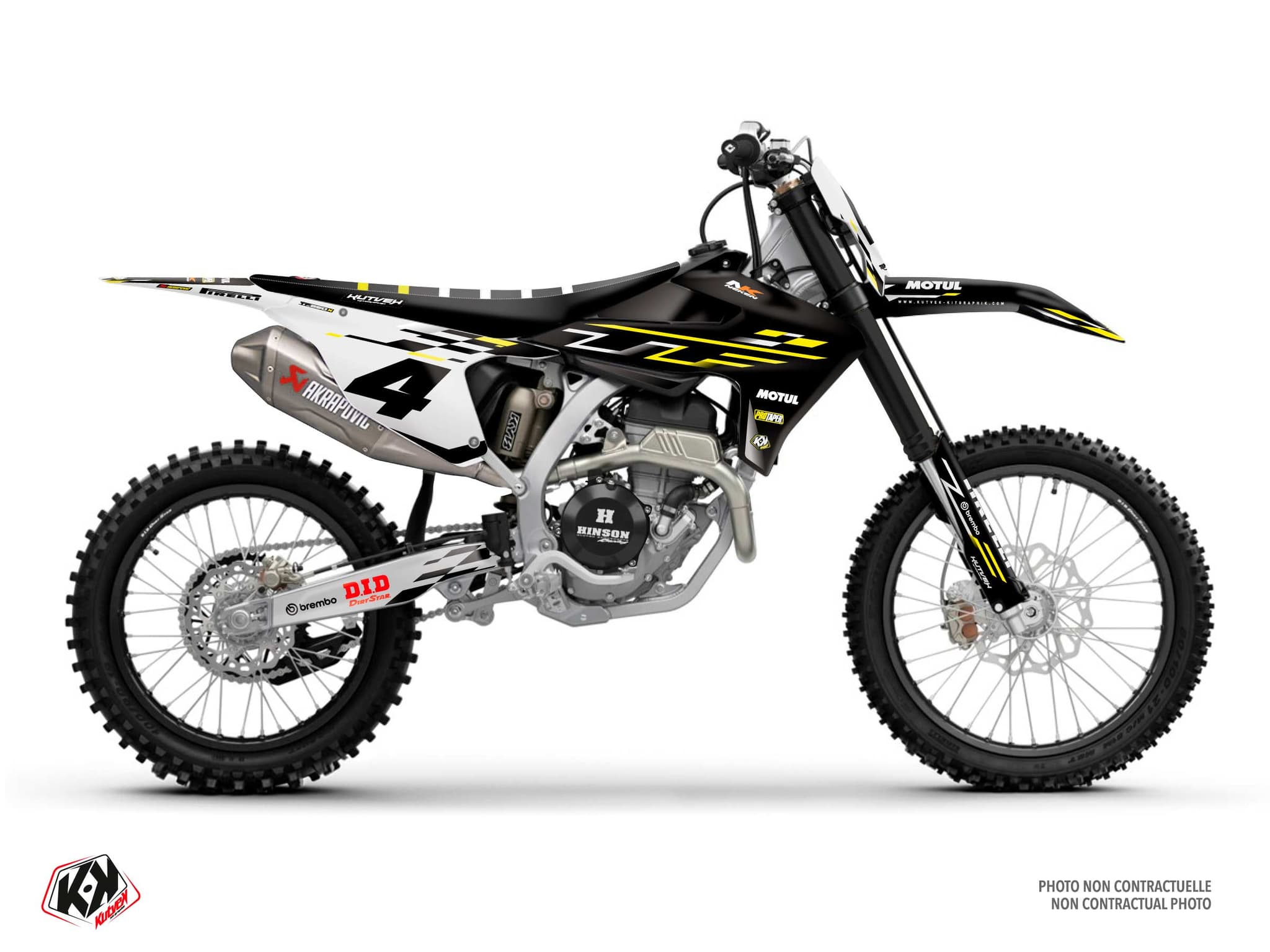 Triumph TF 250 / TF 450 Origin K26 Black Graphic Kit | Triumph | Kutvek