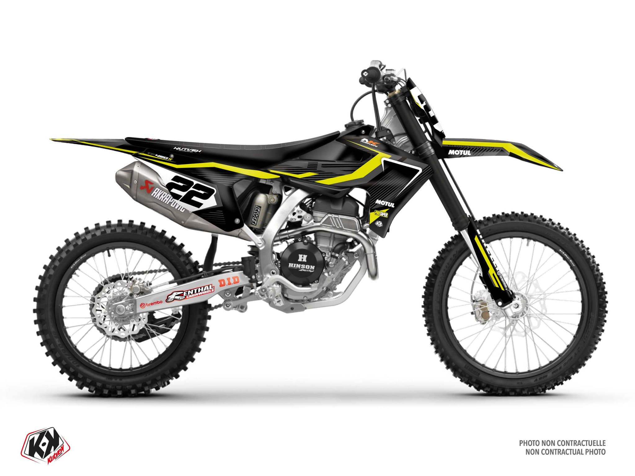 Dirt Bike TRIUMPH TF 450 X ORIGIN Black graphic kit | Triumph | Kutvek