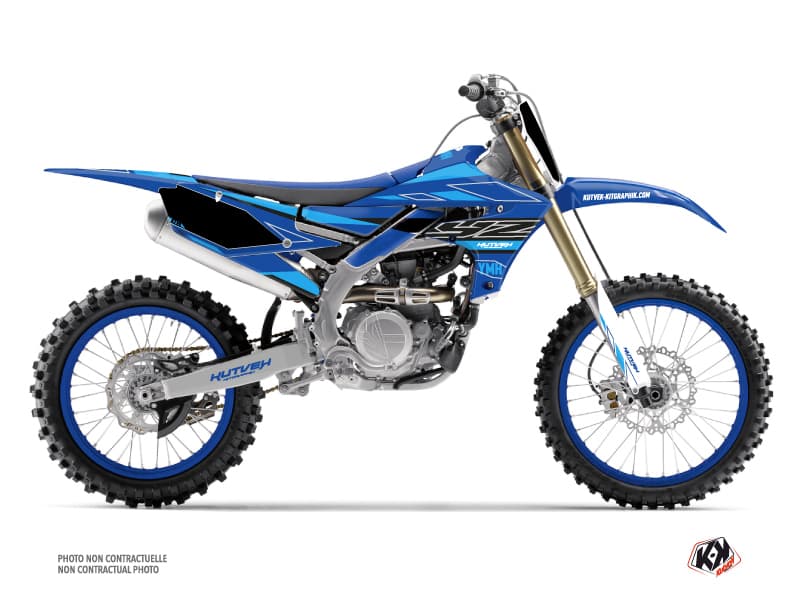 Yamaha 250 YZF Dirt Bike Outline Graphic Kit Cyan | 250 YZF | Kutvek