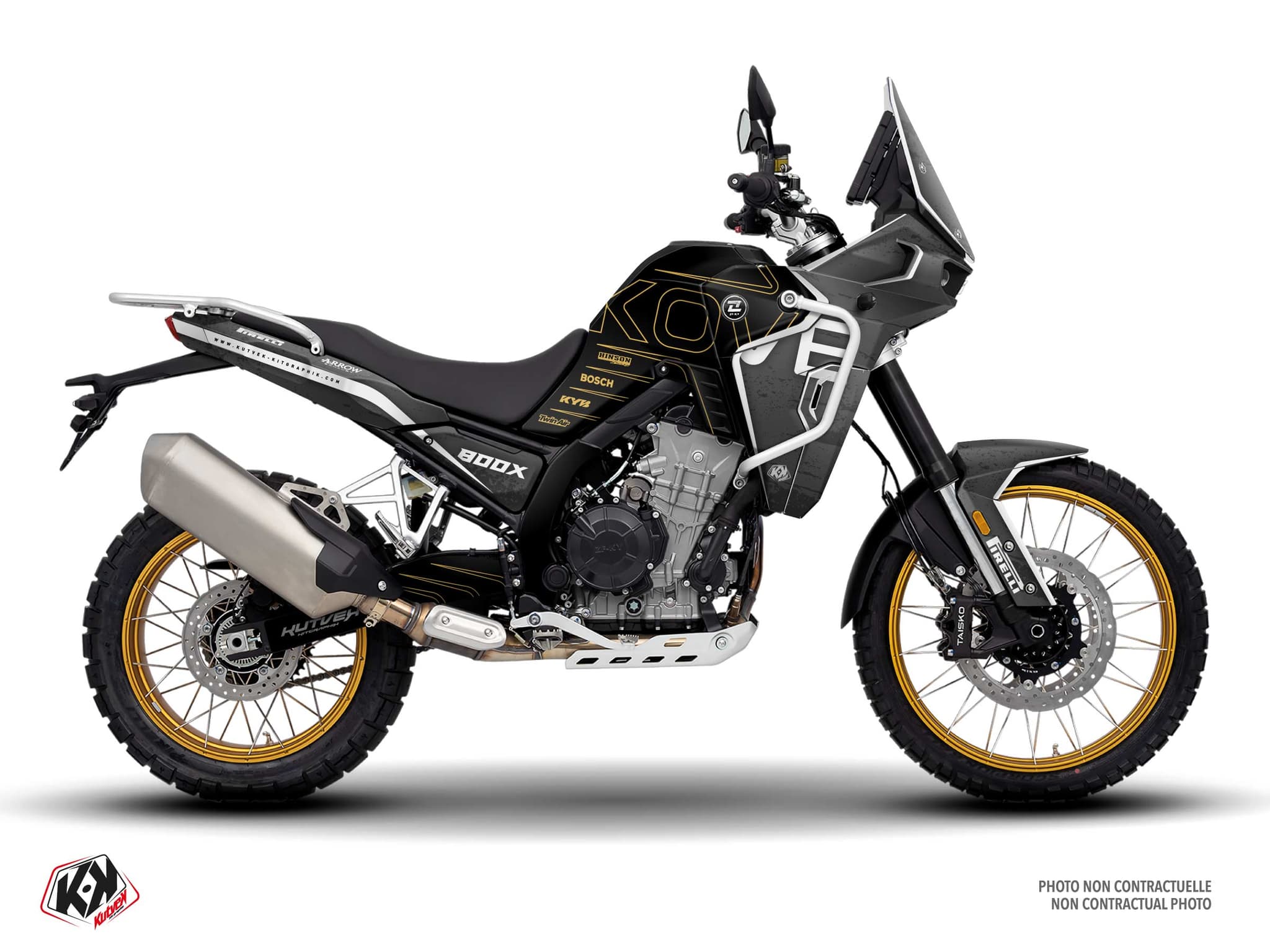 kit graphique moto kove x 800 outride gris