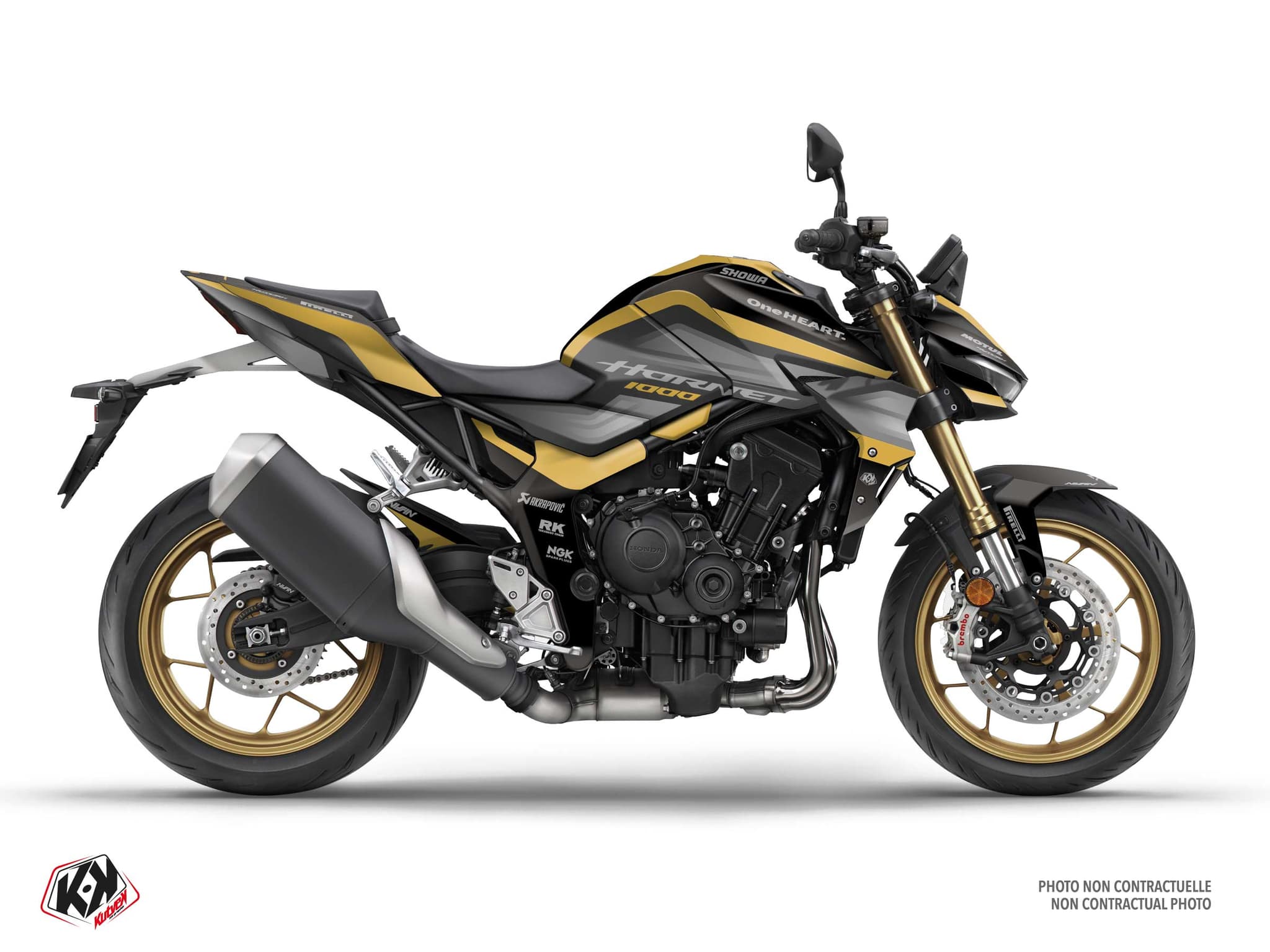 Street Bike HONDA CB 1000 HORNET OVERTAKE Black graphic kit