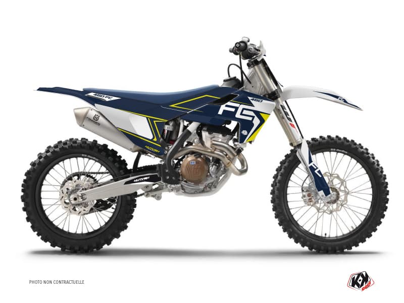 deko-set moto-cross halftone pack pack husqvarna 250/450 fc blau gelb