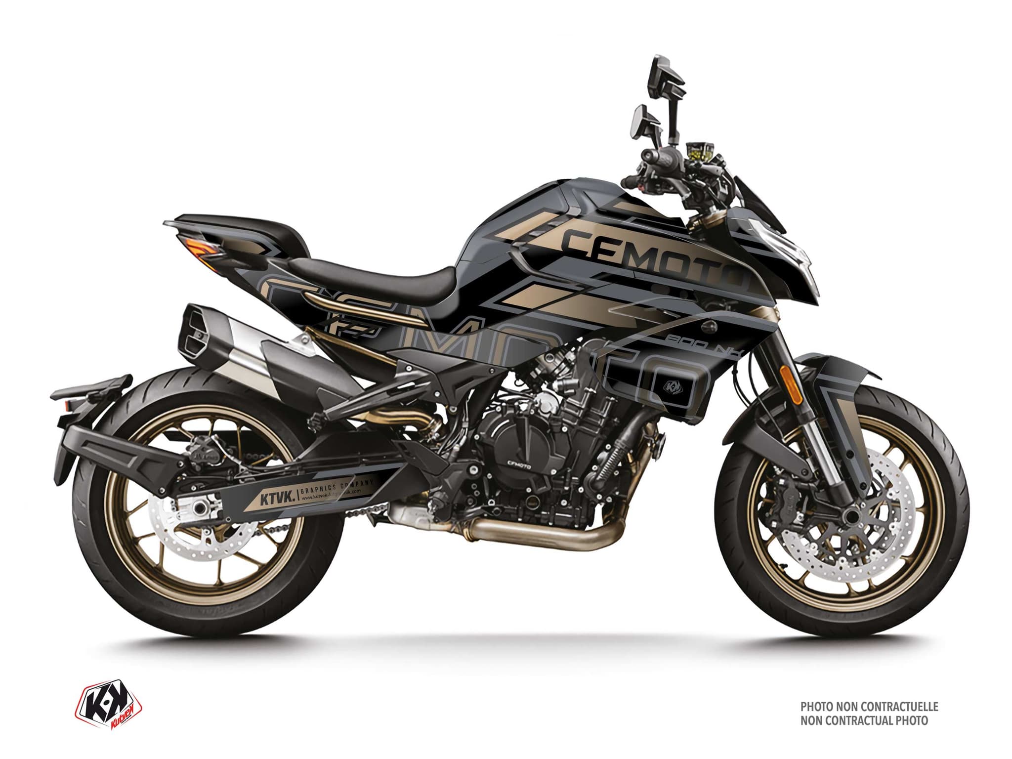 kit graphique moto cf moto nk 800 parsec noir-cuivre