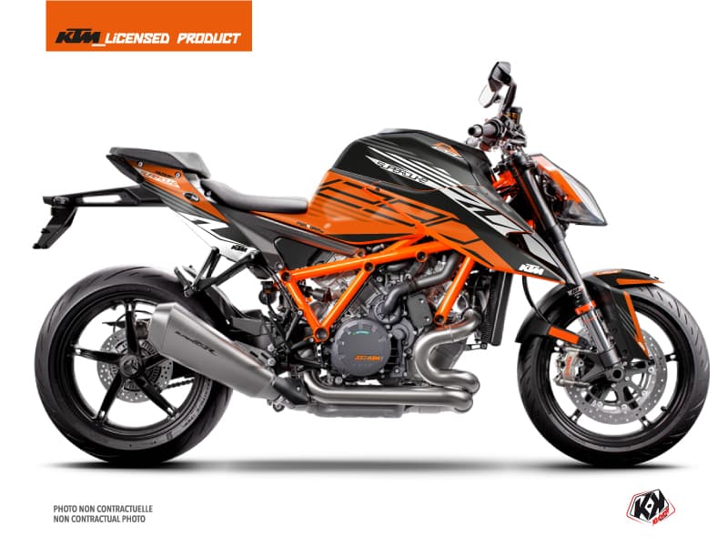 Kit graphique Moto Perform KTM Super Duke 1290 R Orange Noir