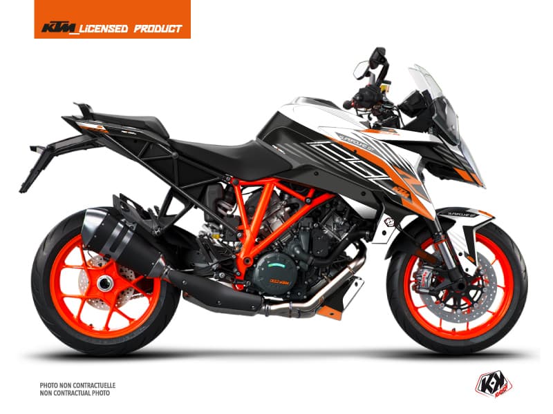 Kit graphique Moto Perform KTM Super Duke 1290 GT Noir Blanc