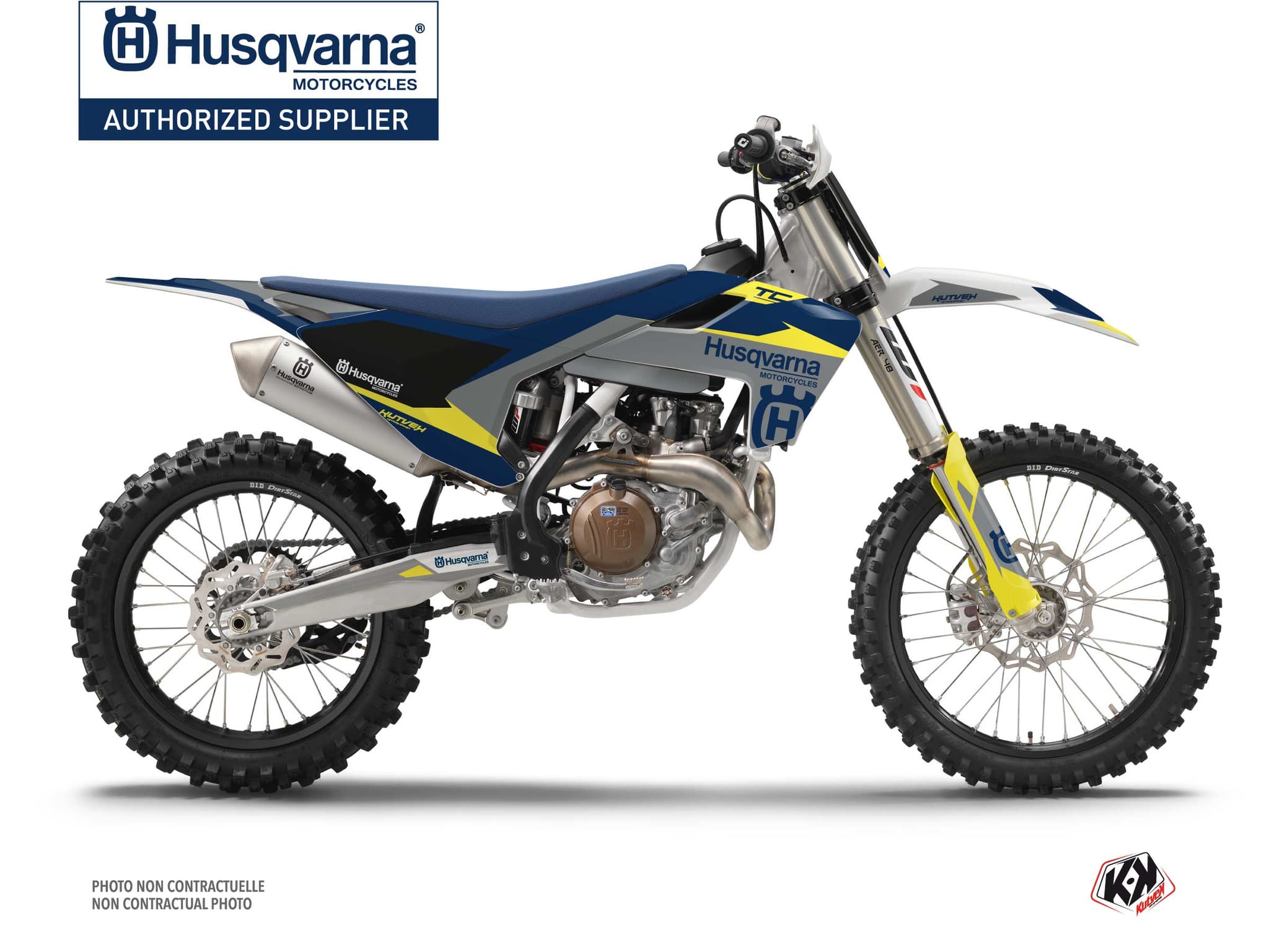 deko-set moto-cross orbit husqvarna tc 125 grau