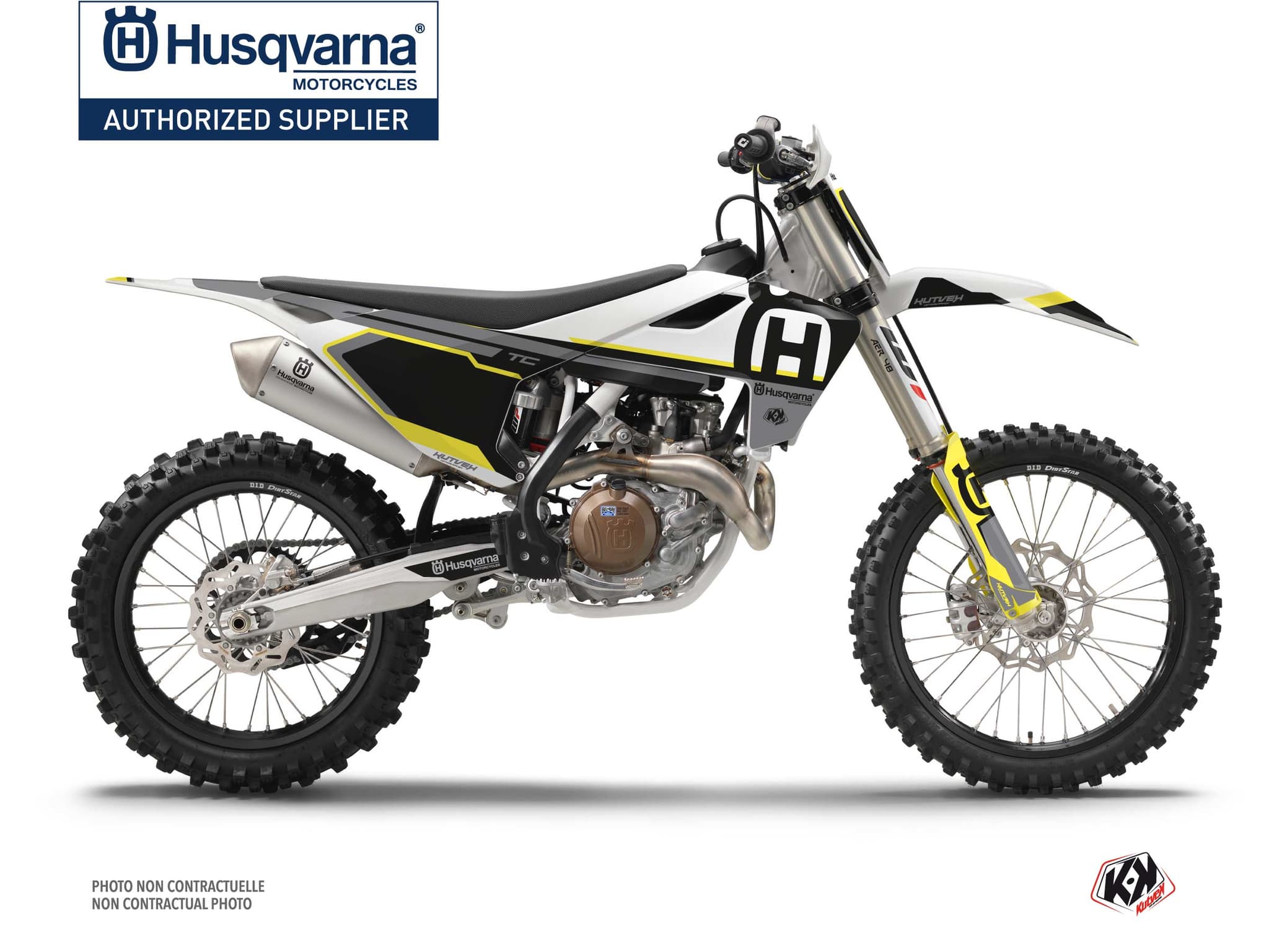 deko-set moto-cross nova husqvarna tc 125 schwarz