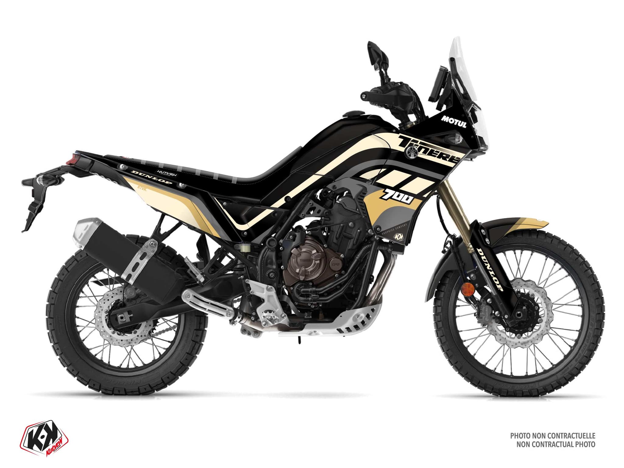 Kit graphique Moto YAMAHA TENERE 700 PIPE Sable