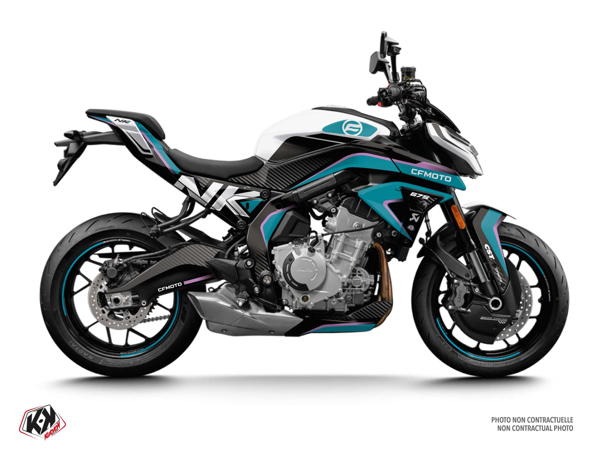 kit graphique moto cf moto nk 675 playground blanc