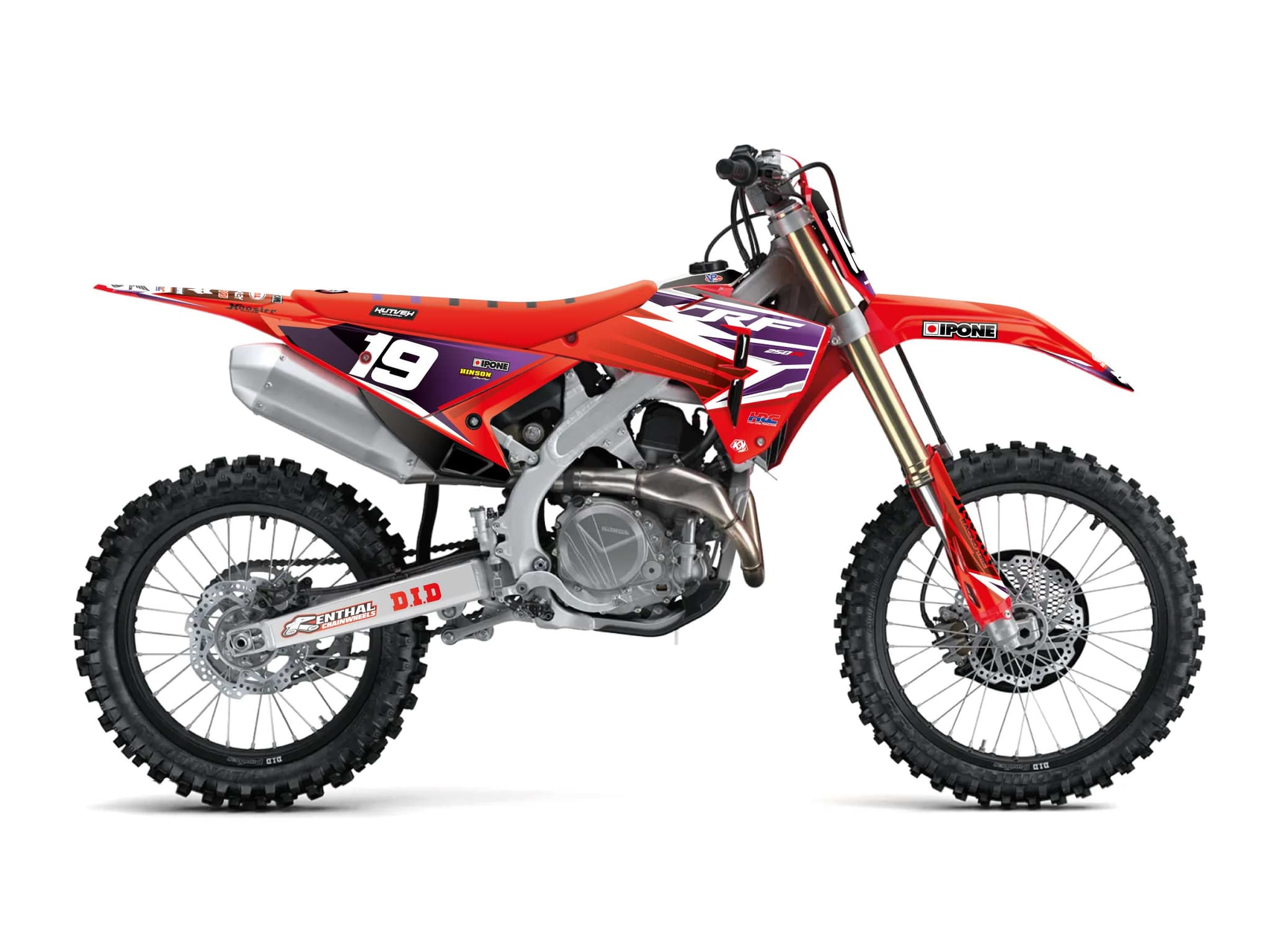 Kit graphique Motocross HONDA CRF 250 R PODIUM Violet
