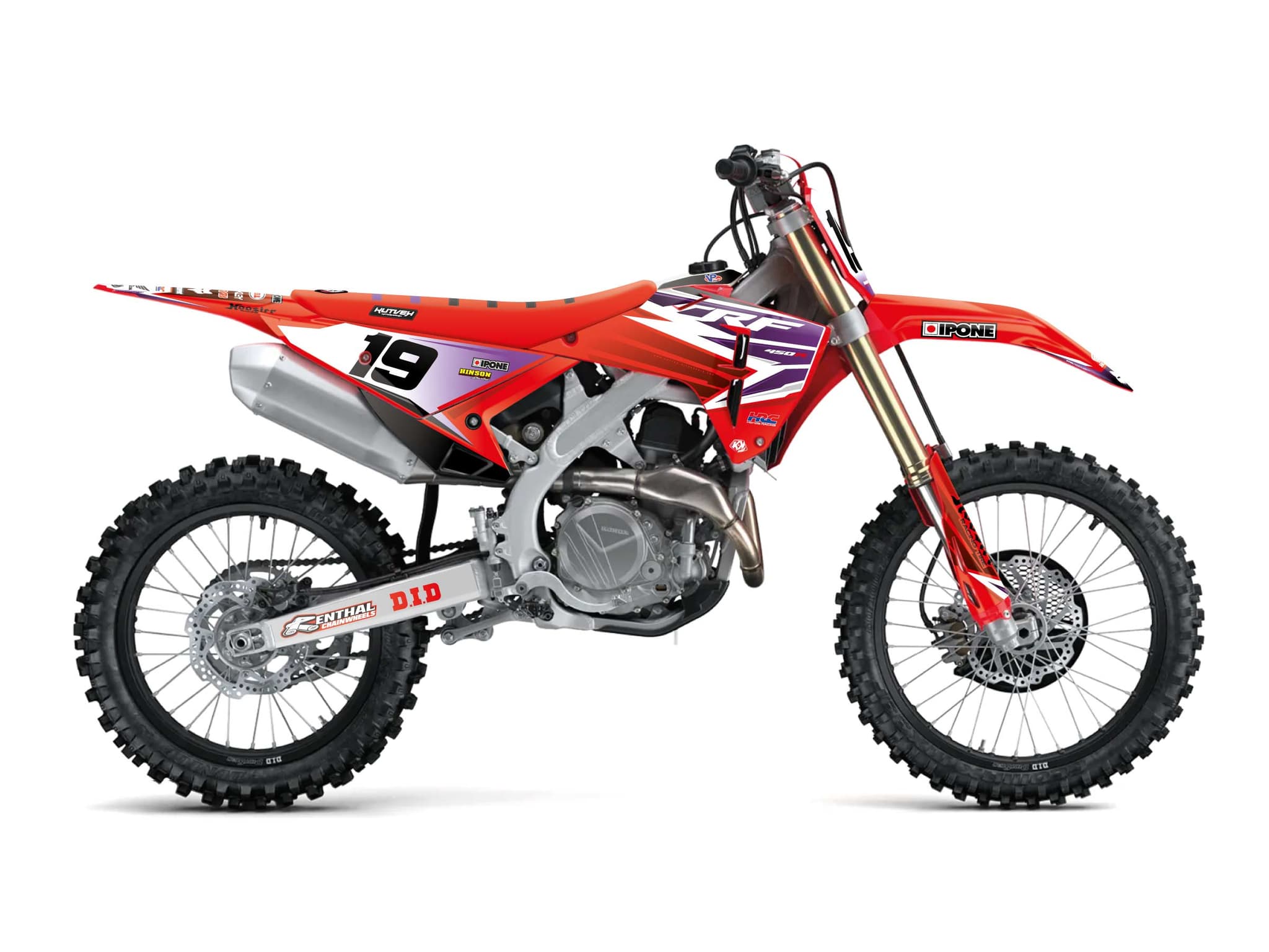Podium Purple Dirt Bike Honda CRF 450 R Graphic Kit