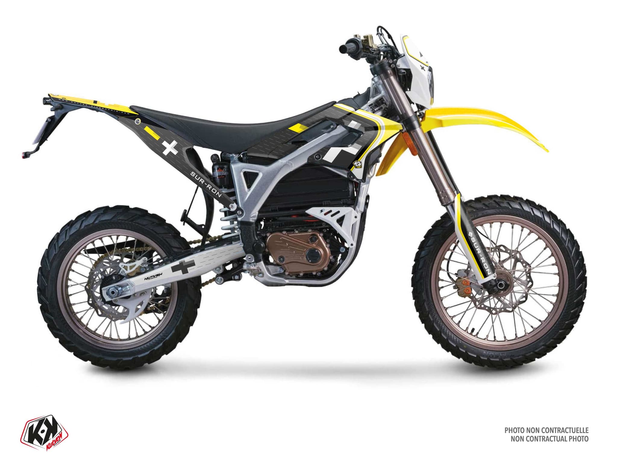 kit decorativo moto-cross sur-ron storm-bee enduro polar giallo