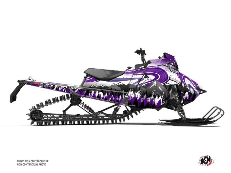 kit déco motoneige polaris rmk pro matryx boreal mauve