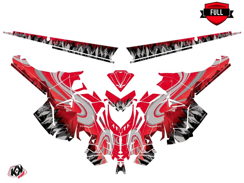 Graphic Kit Polaris RMK Pro Matryx Boreal Red-Grey | Polaris | Kutvek