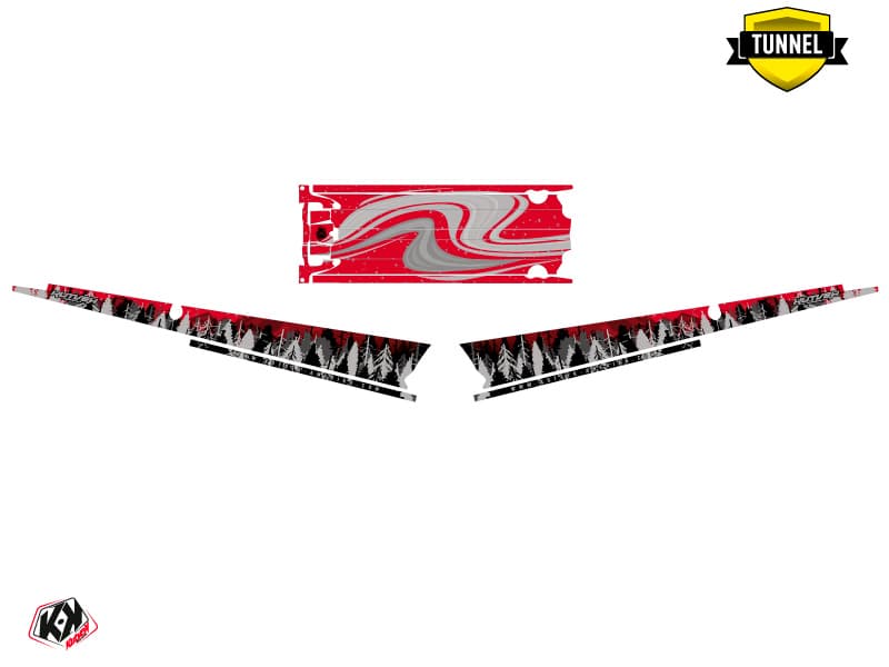 Graphic Kit Polaris RMK Pro Matryx Boreal Red-Grey | Polaris | Kutvek