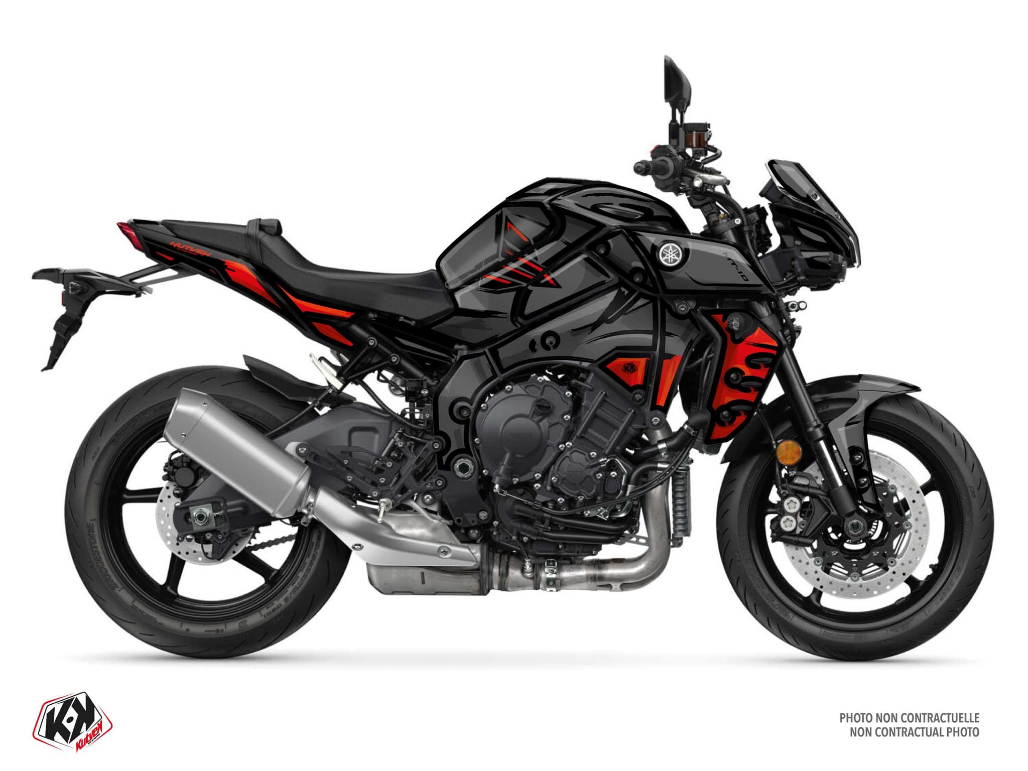 Kit graphique Moto YAMAHA MT 10 POSKA Rouge