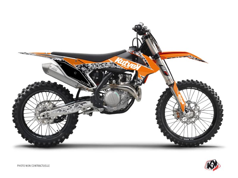 deko-set moto-cross predator ktm 125 sx orange
