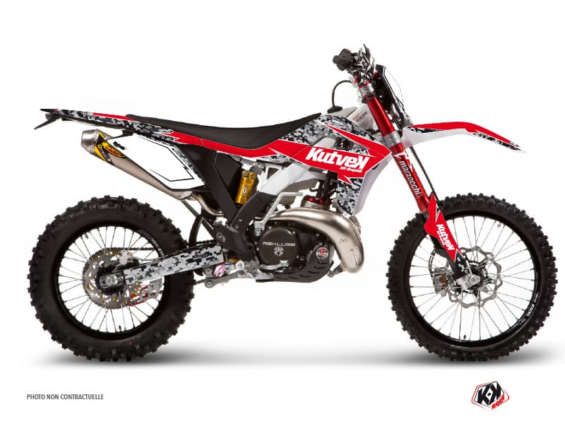 kit graphique motocross gasgas ec 250 f predator noir-rouge