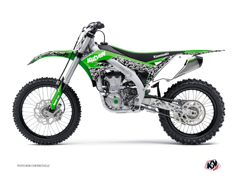 Kit graphique Moto Cross Predator Kawasaki 250 KX Vert