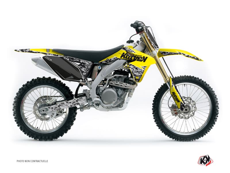 deko-set moto-cross predator suzuki 250 rmz gelb