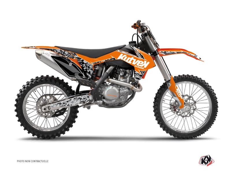 deko-set moto-cross predator ktm 250 sx orange
