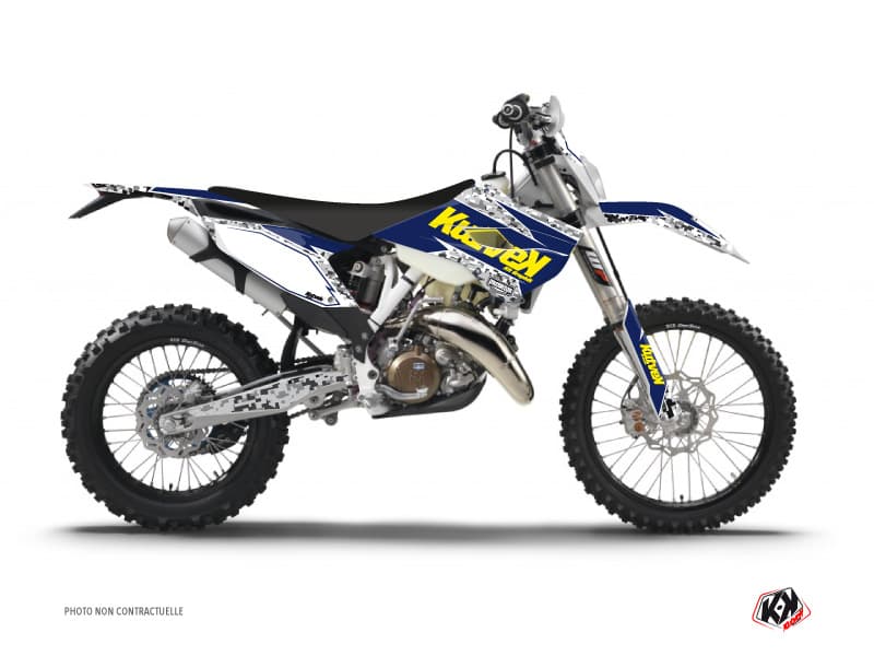 deko-set moto-cross predator husqvarna 300 te lila gelb