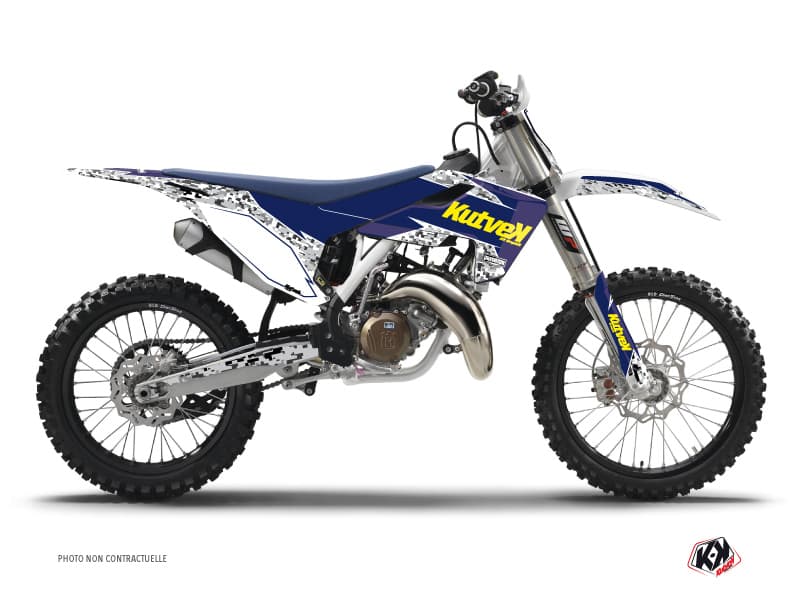 deko-set moto-cross predator husqvarna fc 350 lila gelb