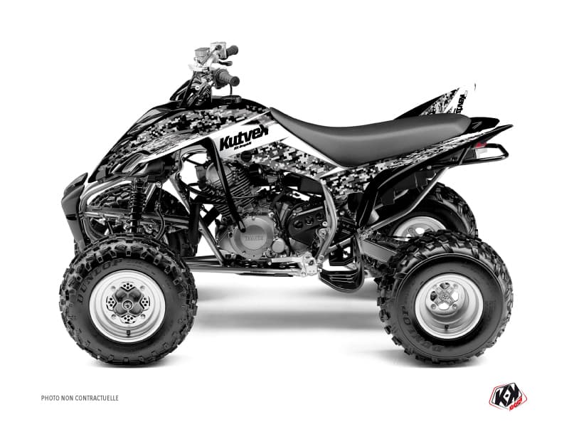 kit graphique quad yamaha raptor 350 predator blanc