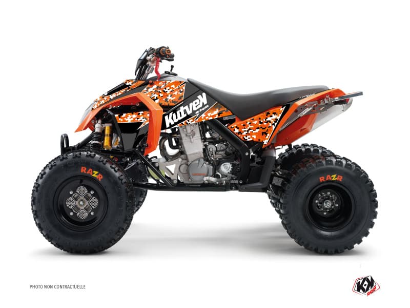 kit graphique quad ktm sx 450 predator orange