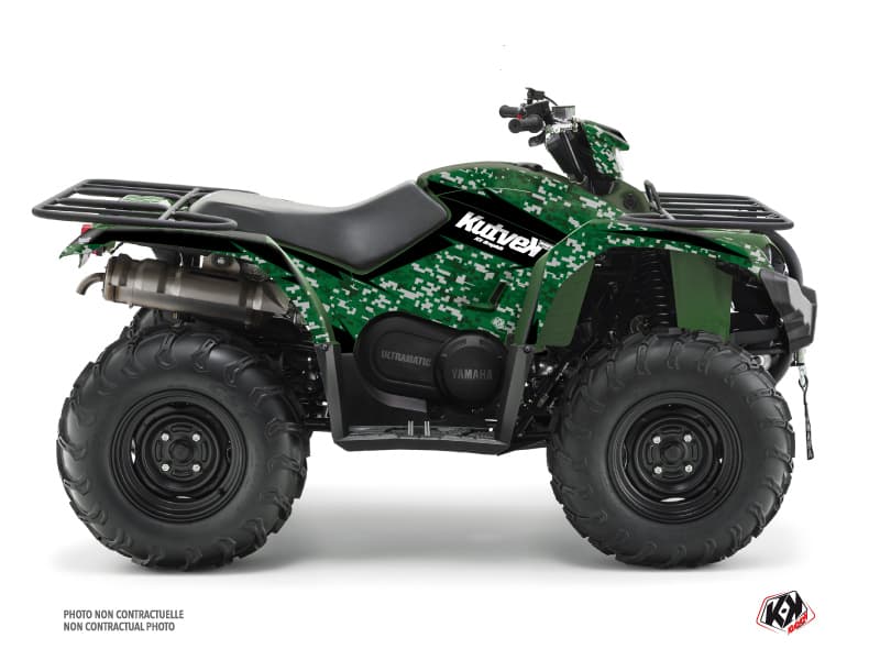 kit graphique quad yamaha kodiak 450 predator noir-vert