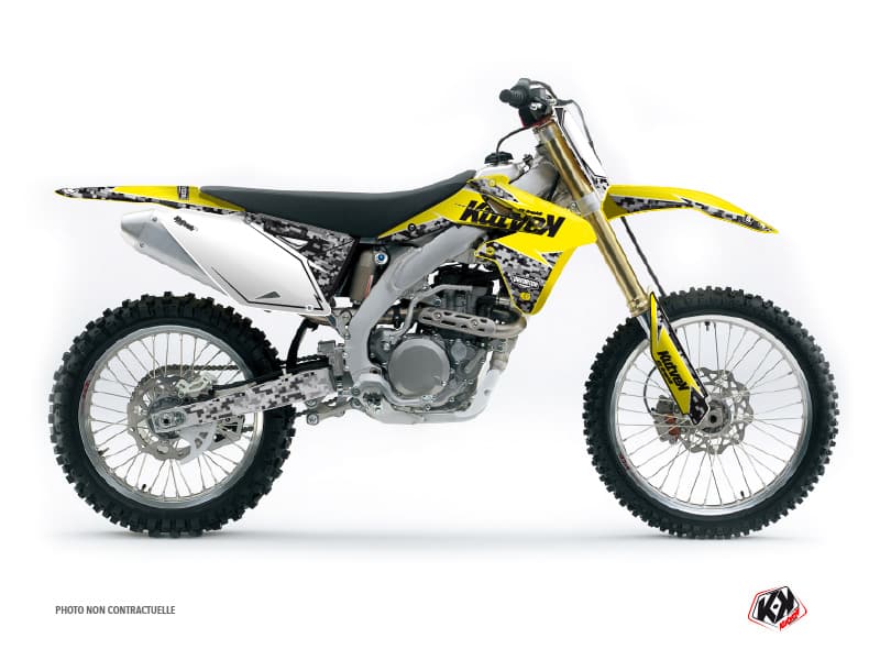 deko-set moto-cross predator suzuki 450 rmz gelb