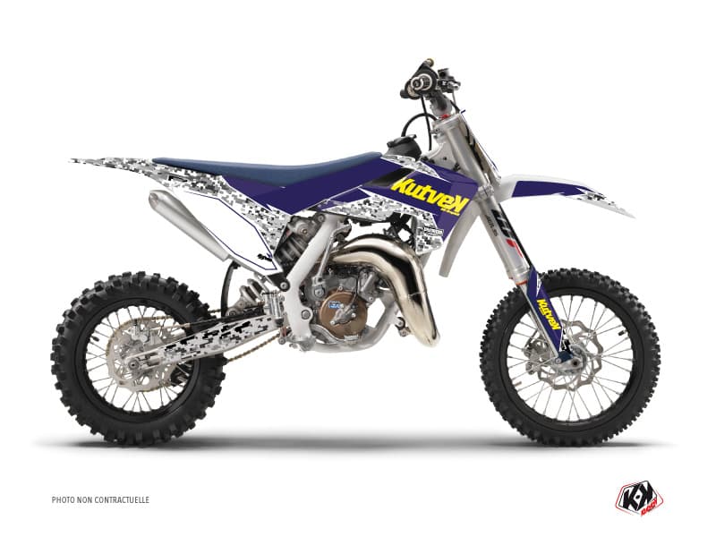deko-set moto-cross predator husqvarna tc 65 lila gelb