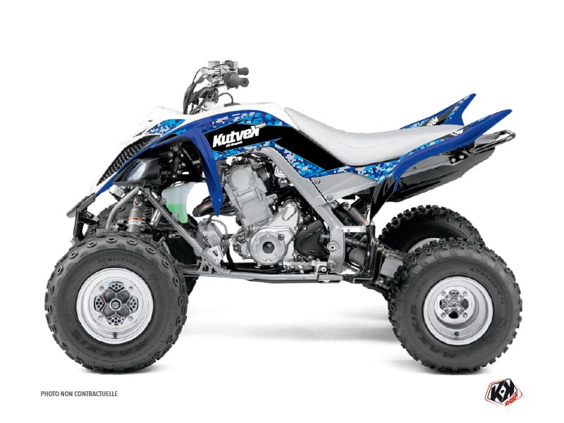 kit graphique quad yamaha raptor 660 predator bleu