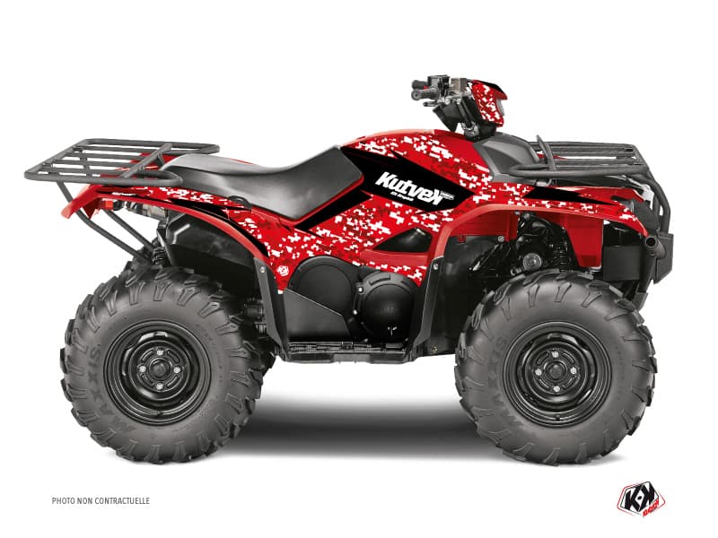 Kit graphique Quad Predator Yamaha 700-708 Kodiak Rouge