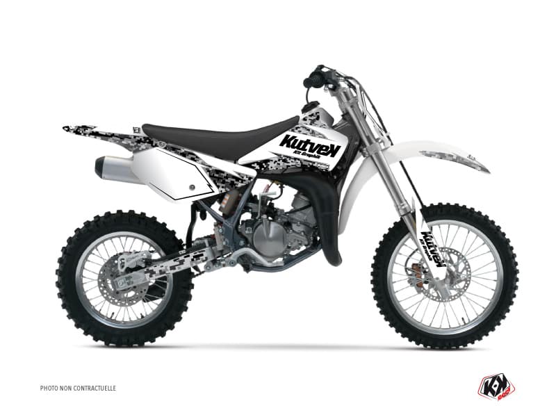 kit graphique motocross suzuki rm 85 predator blanc