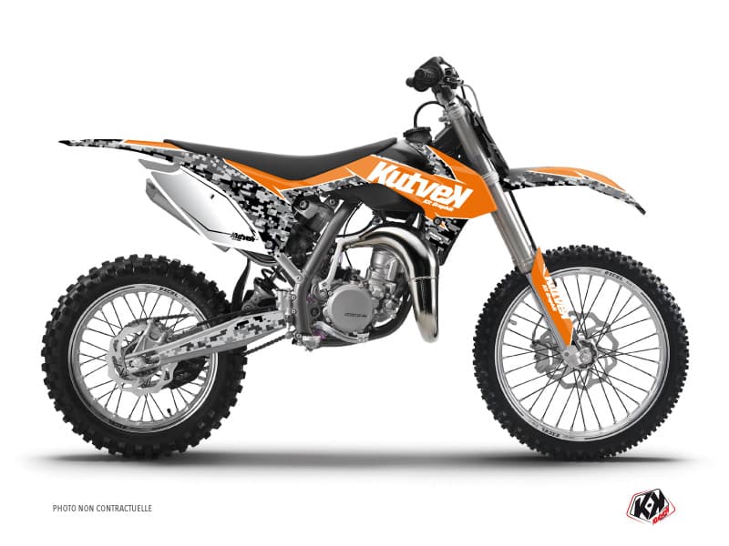 deko-set moto-cross predator ktm 85 sx orange