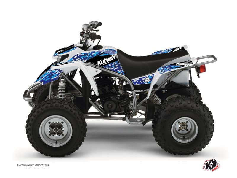 deko-set quad predator yamaha blaster blau