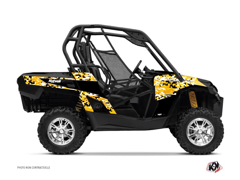 kit graphique ssv can-am commander predator noir-jaune | Can am | Kutvek