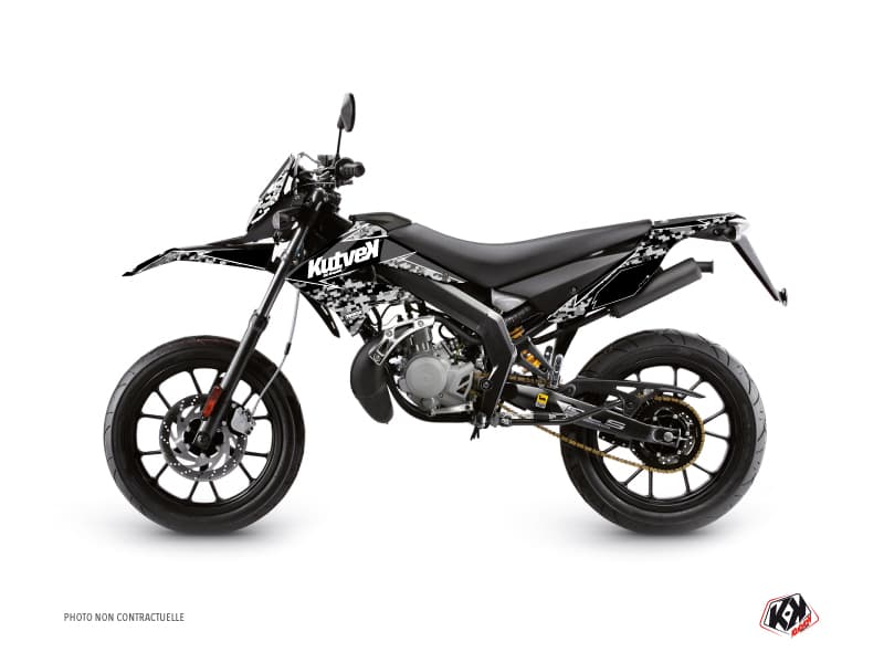 kit graphique 50cc predator derbi xtreme noir | SENDA | Kutvek